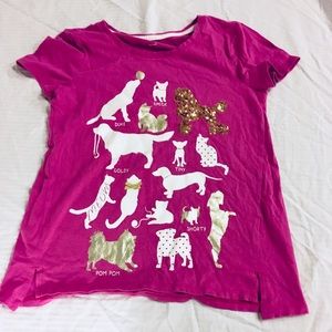 A cute dog shirt from gap!! Darker purple.
